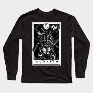 Scorpio Zodiac Tarot Long Sleeve T-Shirt